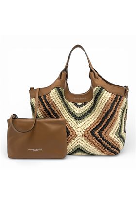 Borsa Gianni Chiarini in paglia intrecciatacolore naturale. GIANNI CHIARINI | 12189-VAR.WILLOW